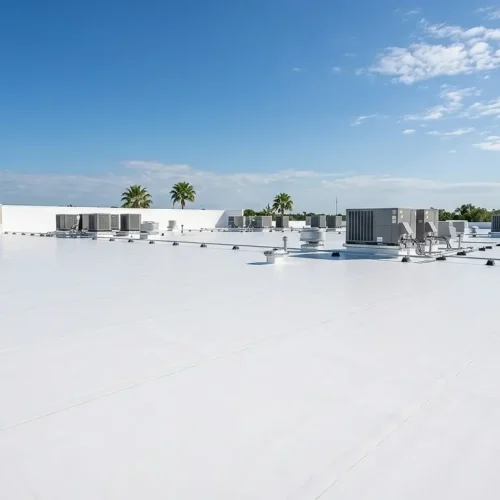 Cost of commercial roof replacement in Tampa FL for business properties based on roofing materials size and project complexity